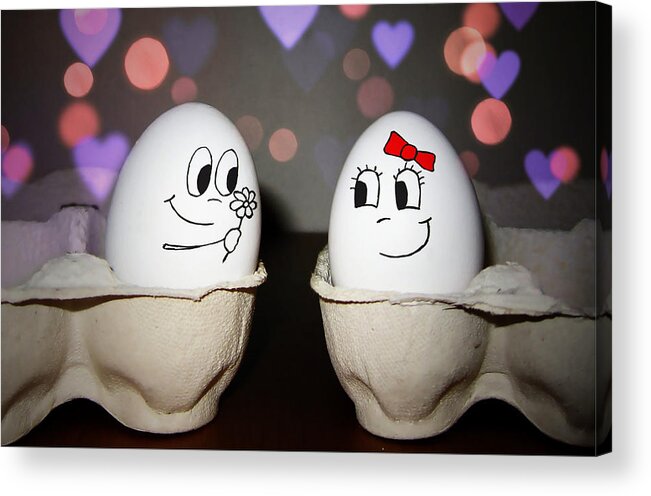 Egg Acrylic Print featuring the photograph Egg love by Nicklas Gustafsson