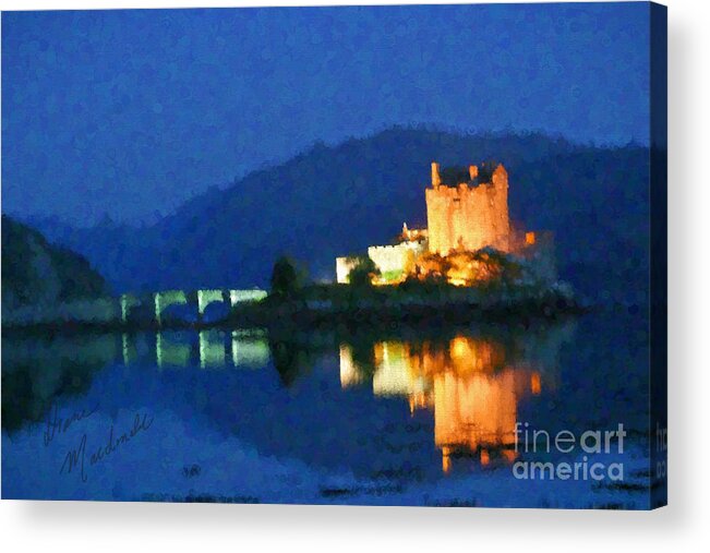 Old Acrylic Print featuring the photograph Eilean Donan Castle by Diane Macdonald