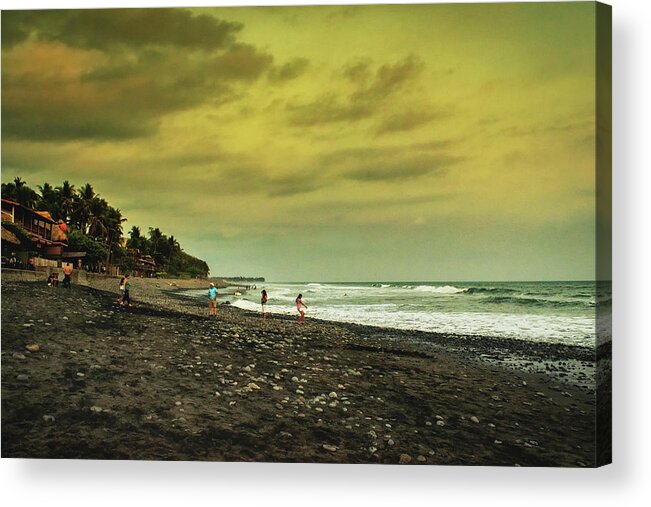 Sunzal Acrylic Print featuring the photograph El Beach - El Salvador by Totto Ponce