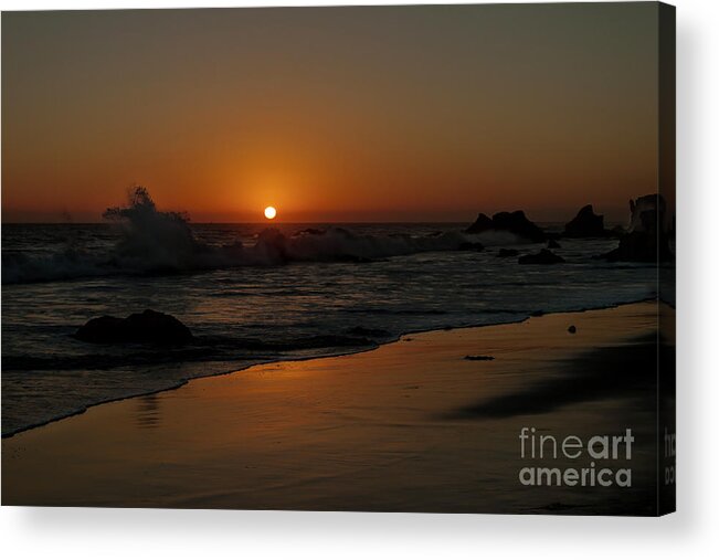 El Matador State Beach Acrylic Print featuring the photograph El Matador Sunset by Ivete Basso Photography