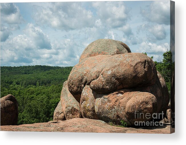 Elephant Rock Acrylic Print featuring the photograph Elephant Rocks by Andrea Silies
