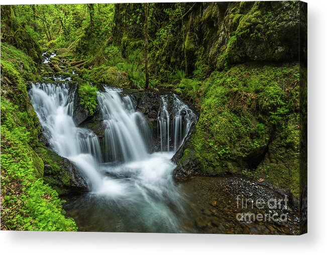 2016 Acrylic Print featuring the photograph Emeral Falls Waterscape Art by Kaylyn Franks by Kaylyn Franks