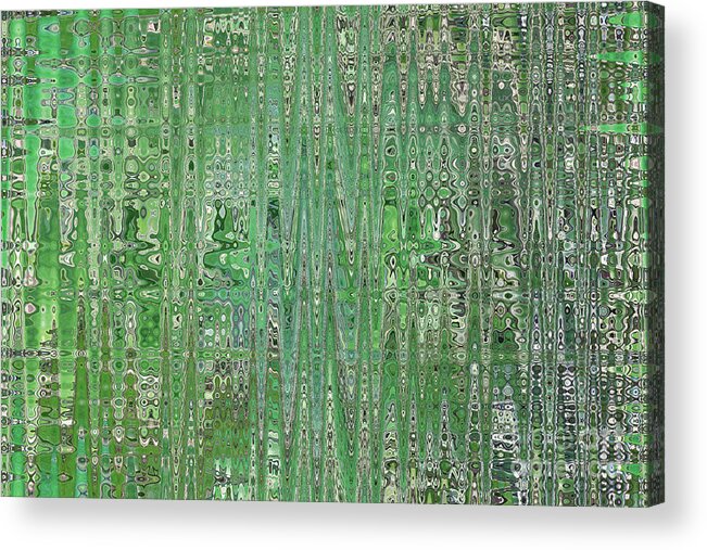 Green Abstract Acrylic Print featuring the photograph Emerald Green - Abstract Art by Carol Groenen