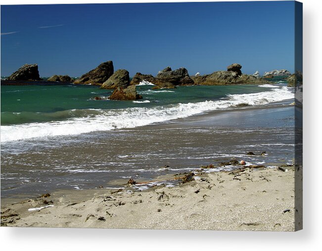Blue Acrylic Print featuring the photograph Emerald Green Getaway by Teri Schuster