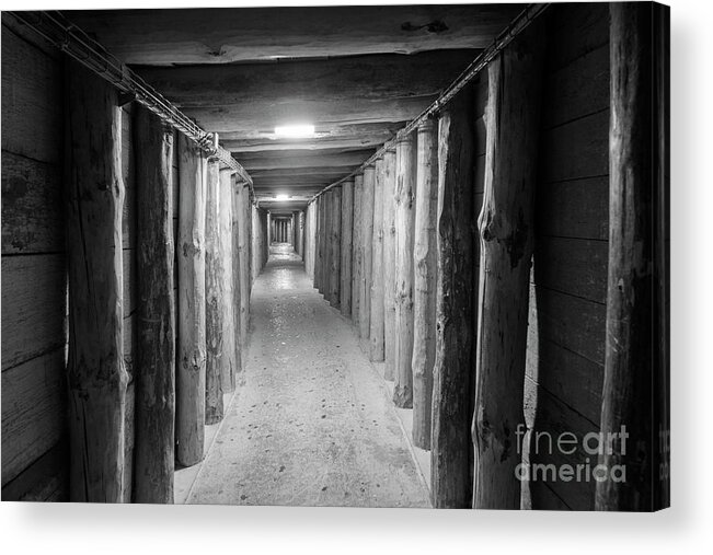 Ancient Acrylic Print featuring the photograph Empty Corridor by Juli Scalzi