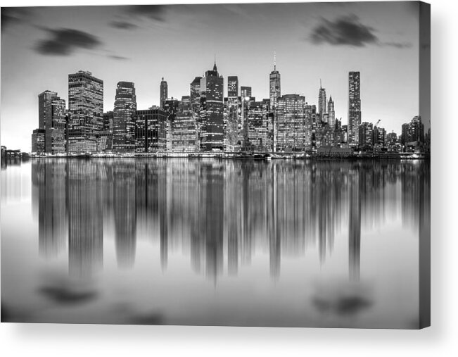 Manhattan Skyline Acrylic Print featuring the photograph Enchanted City by Az Jackson