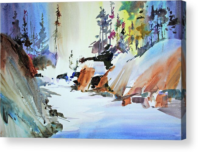 Visco Acrylic Print featuring the painting Enchanted Wilderness by P Anthony Visco