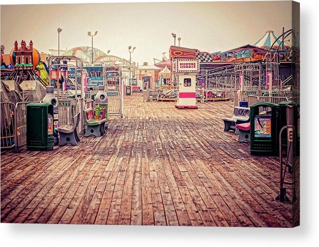 Boardwalk Acrylic Print featuring the photograph End of Summer by Heather Applegate