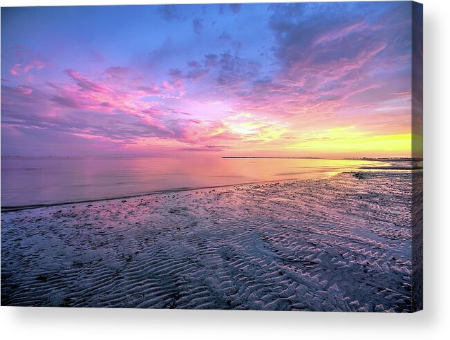 Landscape Acrylic Print featuring the photograph End Of The Day. by Evelyn Garcia