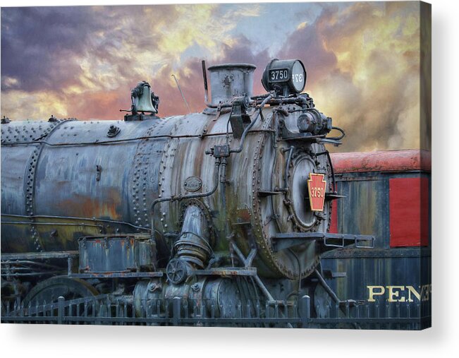 Train Acrylic Print featuring the photograph Engine 3750 by Lori Deiter