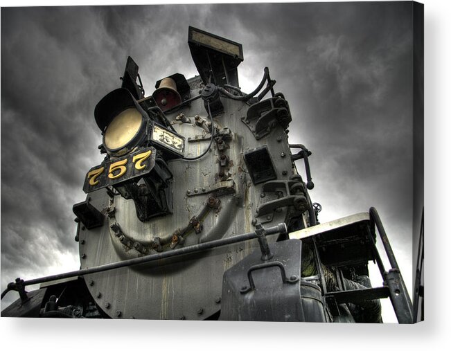 Hdr Acrylic Print featuring the photograph Engine 757 by Scott Wyatt