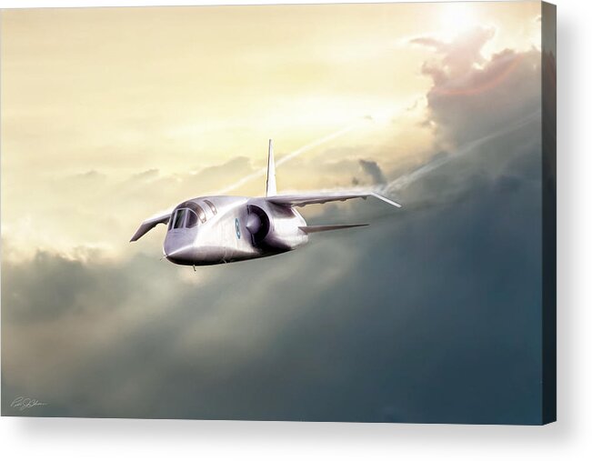 Aviation Acrylic Print featuring the digital art English Enigma by Peter Chilelli