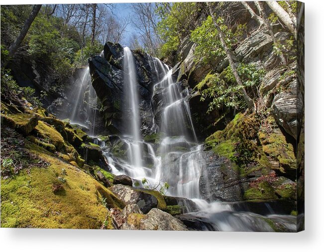 English Falls Acrylic Print featuring the photograph English Spring by Chris Berrier