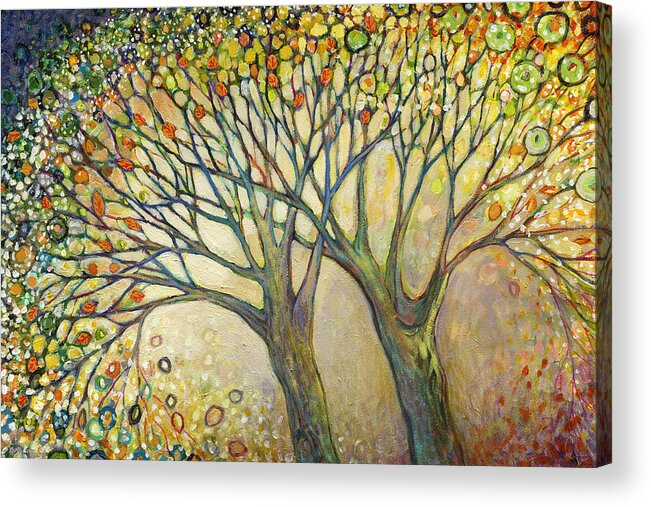 Tree Acrylic Print featuring the painting Entwined No 2 by Jennifer Lommers