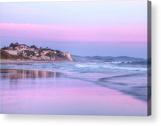 Sunset Acrylic Print featuring the photograph Evening Blues 0104 by Kristina Rinell