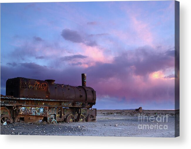 Old Trains Acrylic Print featuring the photograph Facing an Uncertain Future by James Brunker