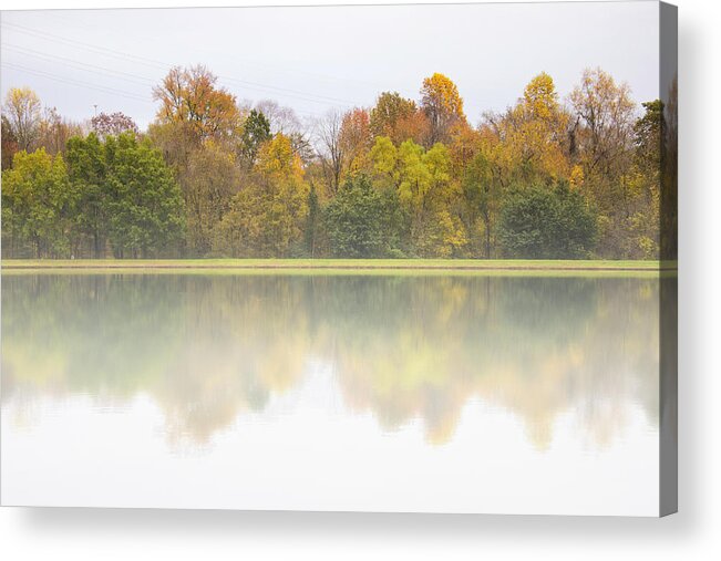 Canon T3i Acrylic Print featuring the photograph Fall and Fog by Ben Shields