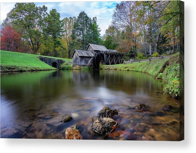 Mabry Mill Acrylic Print featuring the photograph Fall at Mabry Mill by Steve Hurt