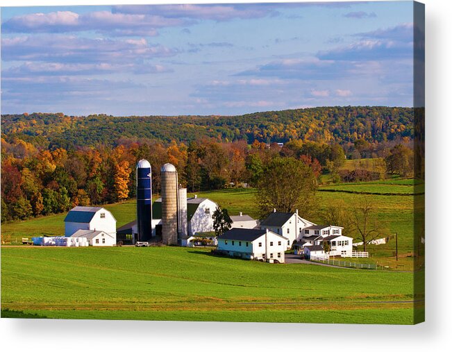 Amish Acrylic Print featuring the photograph Fall in Amish Country by Lou Ford