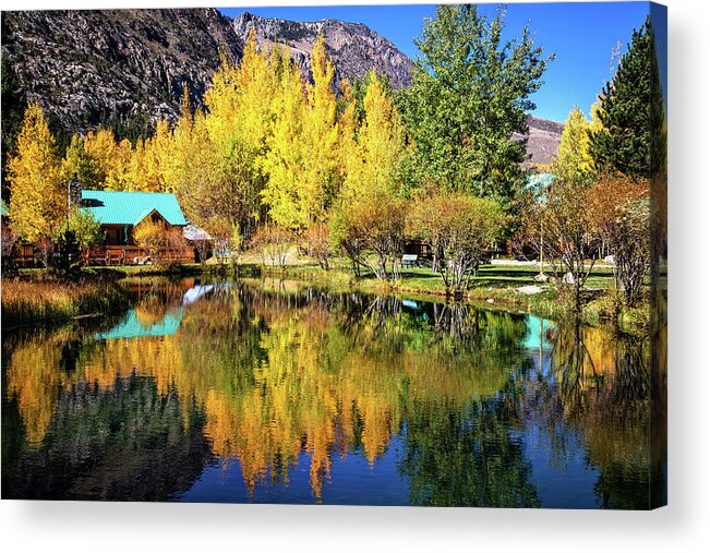 Double Eagle Acrylic Print featuring the photograph Fall Reflections at the Double Eagle by Lynn Bauer