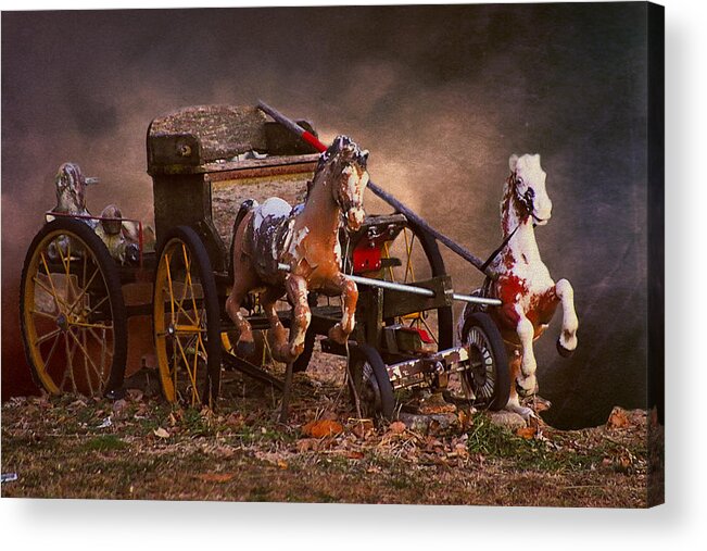 Old Toys Acrylic Print featuring the photograph Fantastic Forgotten Toys by Theresa Campbell