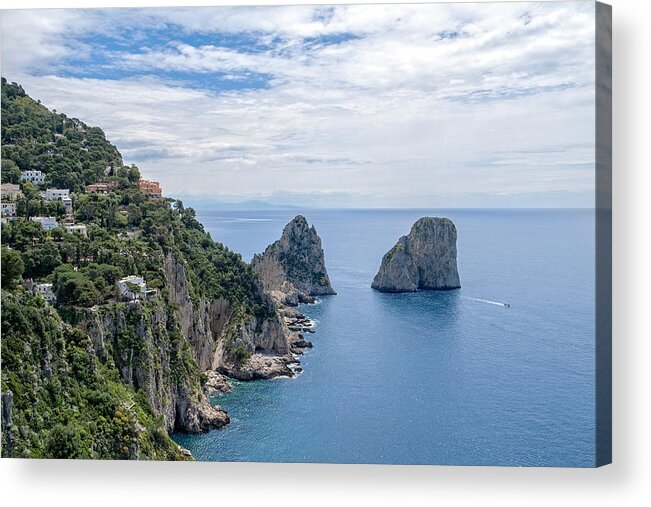 Faraglioni Acrylic Print featuring the photograph Faraglioni Rocks by Catherine Reading