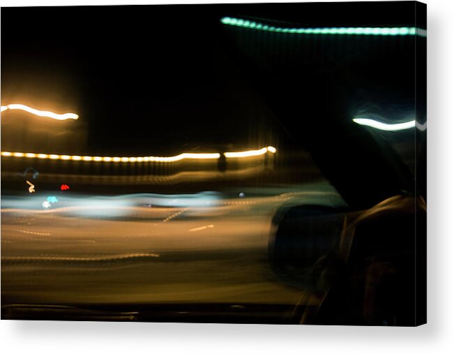 Abstract Acrylic Print featuring the photograph Fast Lane by Greg and Chrystal Mimbs