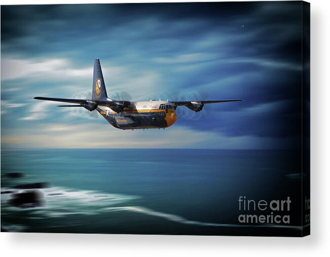 Blue Angels Acrylic Print featuring the digital art Fat Albert Airlines by Airpower Art
