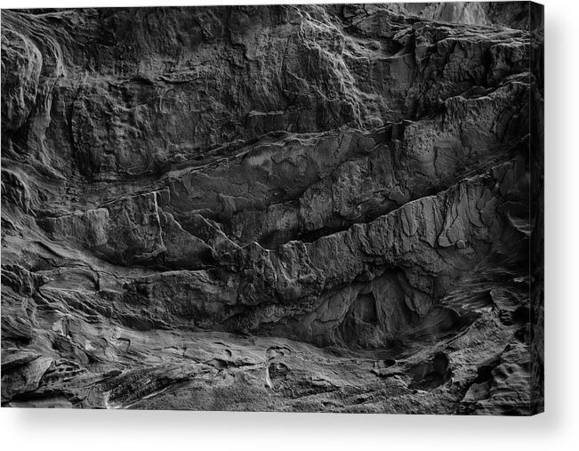Red Rock Acrylic Print featuring the photograph Faye Canyon Rock Face by Bob Coates