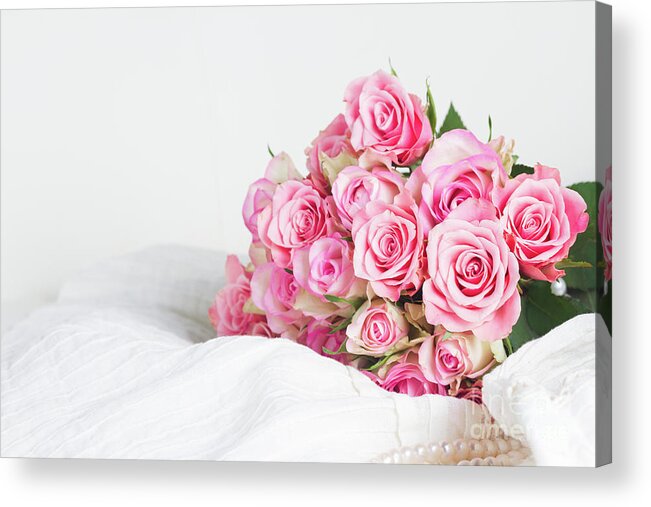 Accessories Acrylic Print featuring the photograph Pink Romance by Anastasy Yarmolovich