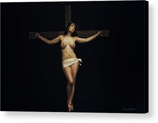 Woman Acrylic Print featuring the photograph Female Jesus by Ramon Martinez