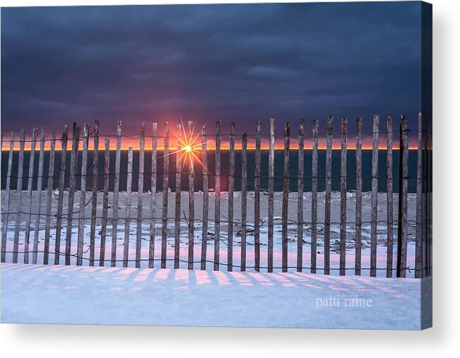 Sunrise Acrylic Print featuring the photograph Fencing by Patti Raine