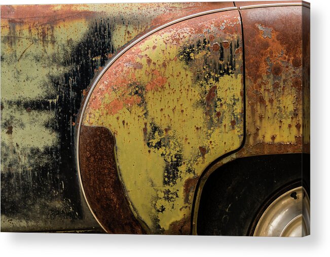 Rust Acrylic Print featuring the photograph Fender Bender by Holly Ross