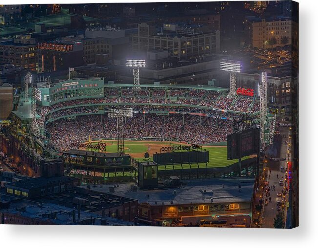 Babe Ruth Acrylic Print featuring the photograph Fenway Park by Bryan Xavier