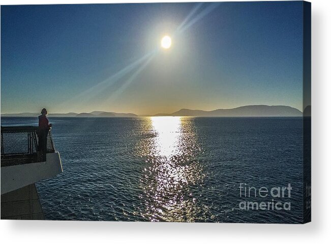 Orcas Island Acrylic Print featuring the photograph Ferry to the San Juan's by William Wyckoff
