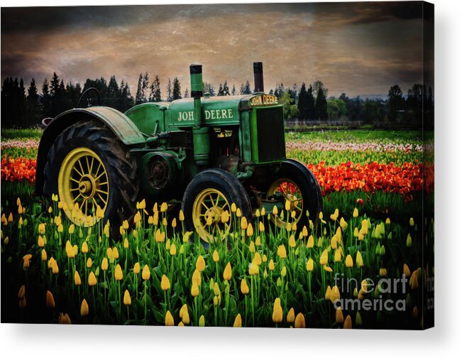 Tractor Acrylic Print featuring the photograph Field Master by Sal Ahmed