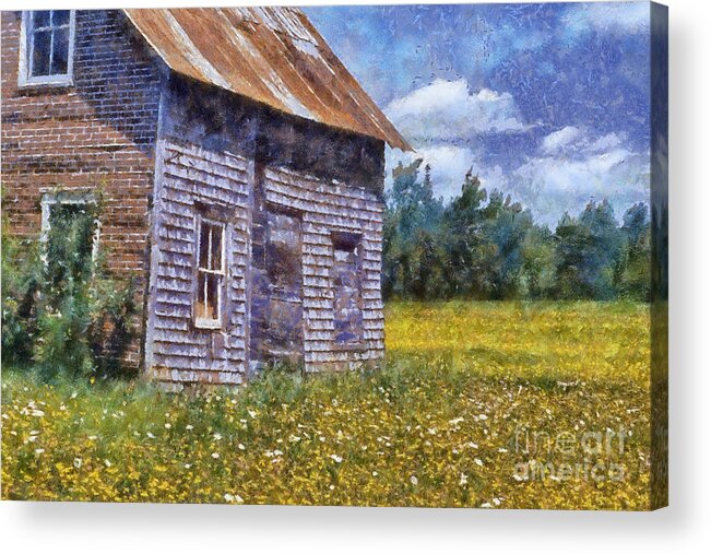 Abandoned Acrylic Print featuring the photograph Field of Memories by Carol Randall