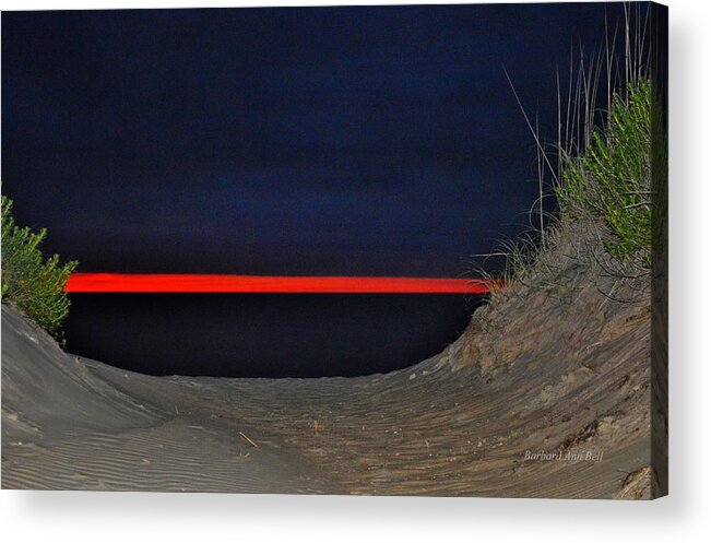 Obx Sunrise Acrylic Print featuring the photograph Fire in the Sky by Barbara Ann Bell