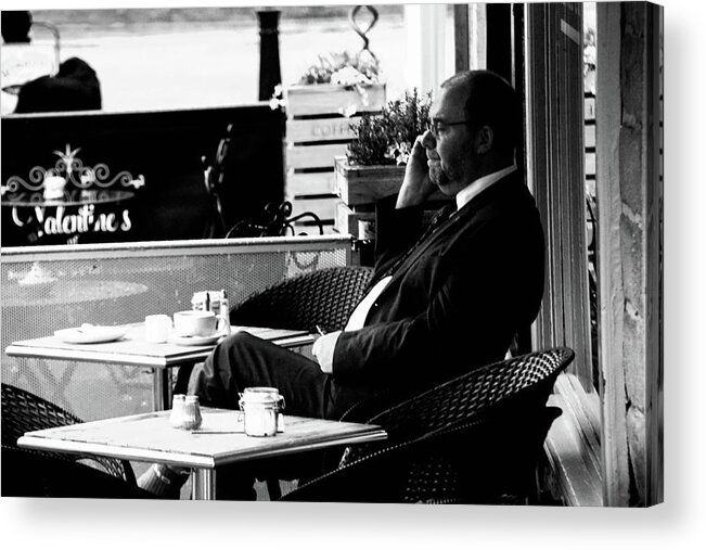 Hebden Acrylic Print featuring the photograph First Coffee by Jez C Self