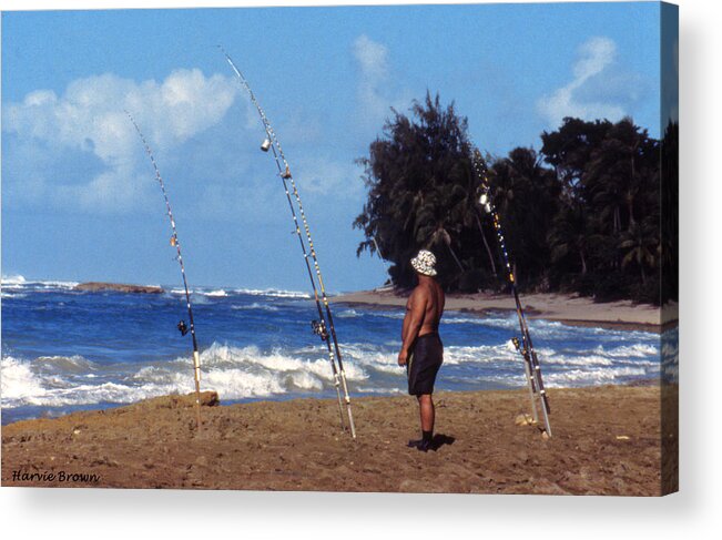 Fishing Hawaiian Style Acrylic Print