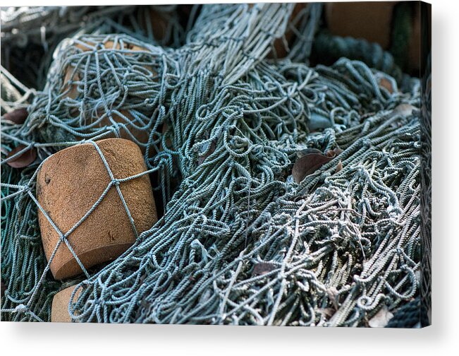 Cord Acrylic Print featuring the photograph Fishing nets by Brian Green