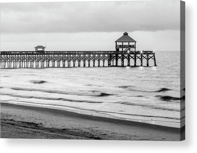 Seascape Acrylic Print featuring the photograph Fishing Pier by Ray Silva