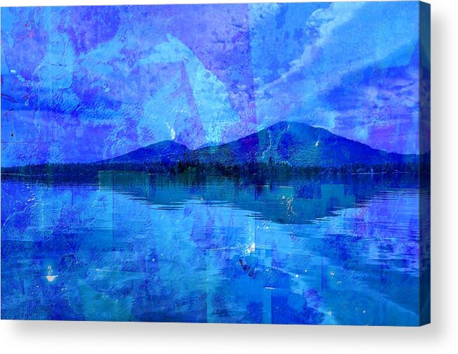 Lake Acrylic Print featuring the photograph Flagstaff Lake Blu by Russel Considine