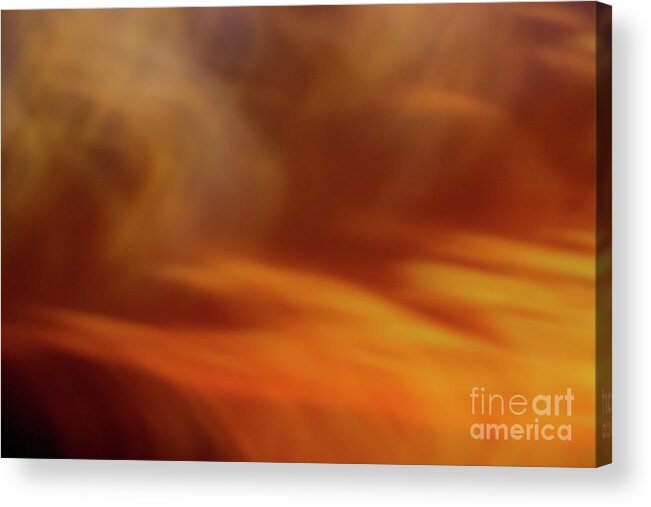 Abstract Acrylic Print featuring the photograph Flammendes Inferno by Dorothy Hilde