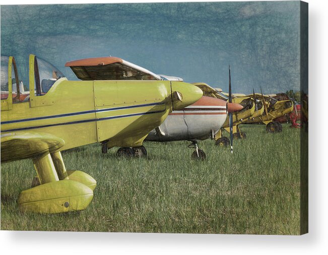 Flightline Acrylic Print featuring the photograph Flightline by James Barber