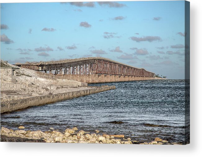 Florida Acrylic Print featuring the photograph Florida Keys Bahia Honda Railway Bridge by Betsy Knapp