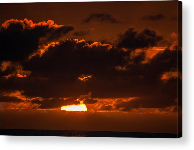 Clouds Acrylic Print featuring the photograph Florida Keys Sunrise by Brian Green