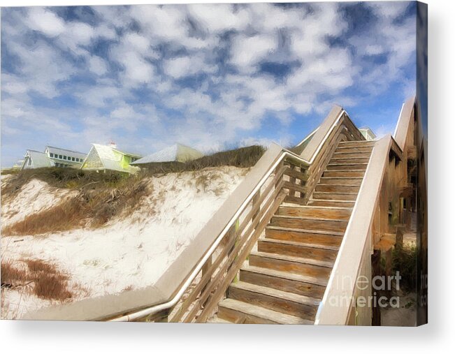 Florida Panhandle Sand Dunes Acrylic Print featuring the photograph Florida Panhandle Sand Dunes by Mel Steinhauer