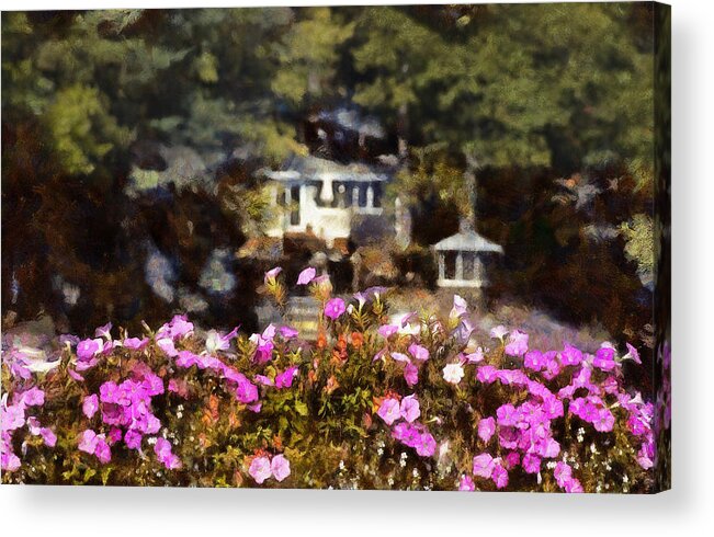 Flowers Acrylic Print featuring the digital art Flower Box by JGracey Stinson