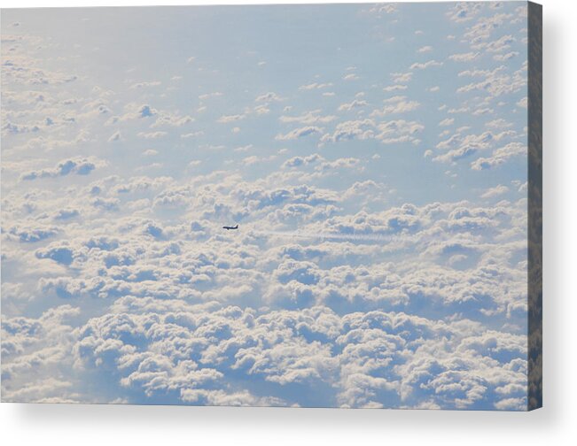 Flying Acrylic Print featuring the photograph Flying among the Clouds by Bill Cannon